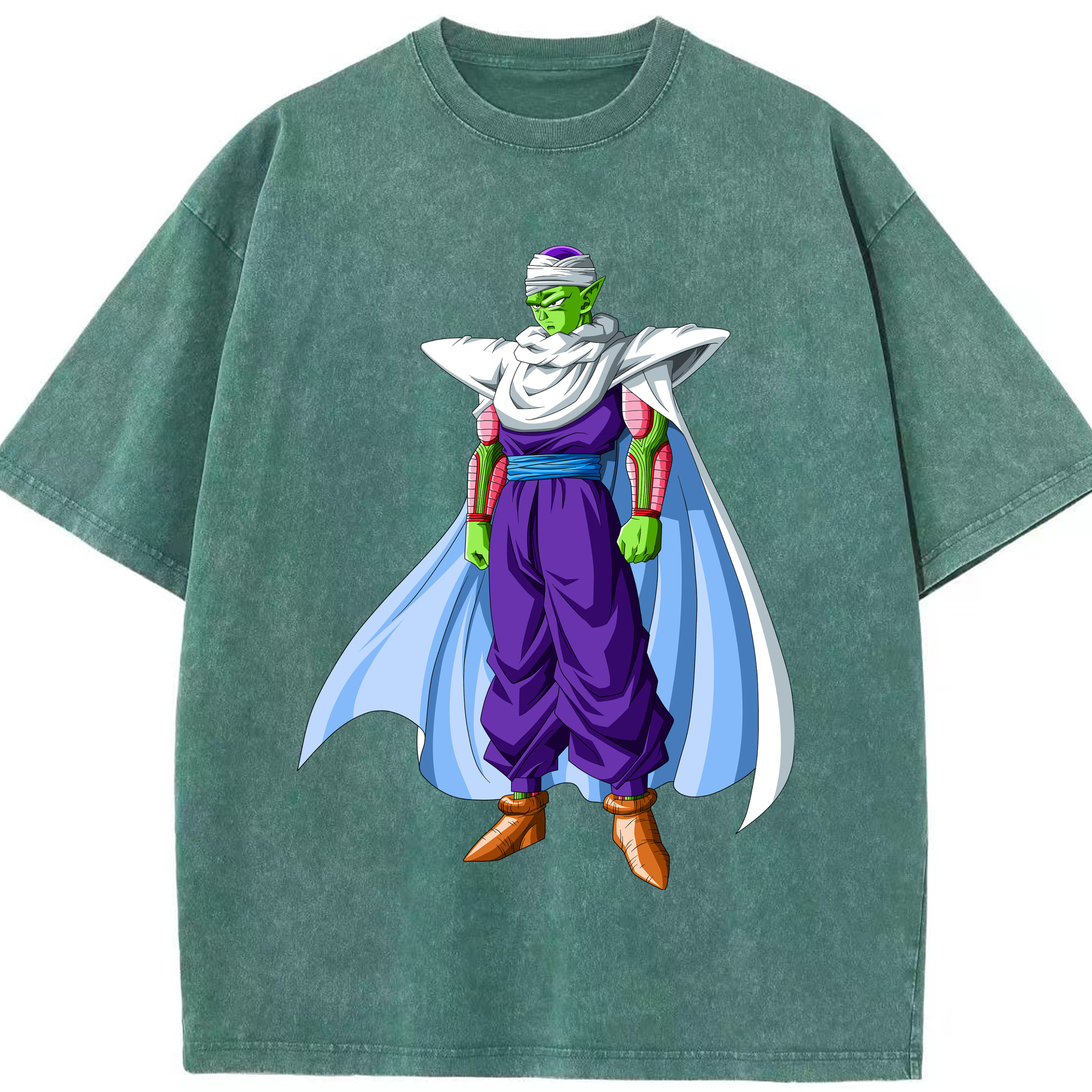 （画像用） ドラゴンボール ピッコロ DRAGON BALL Piccolo 綿100% ヴィンテージ風 半袖Tシャツ（フロントプリント）